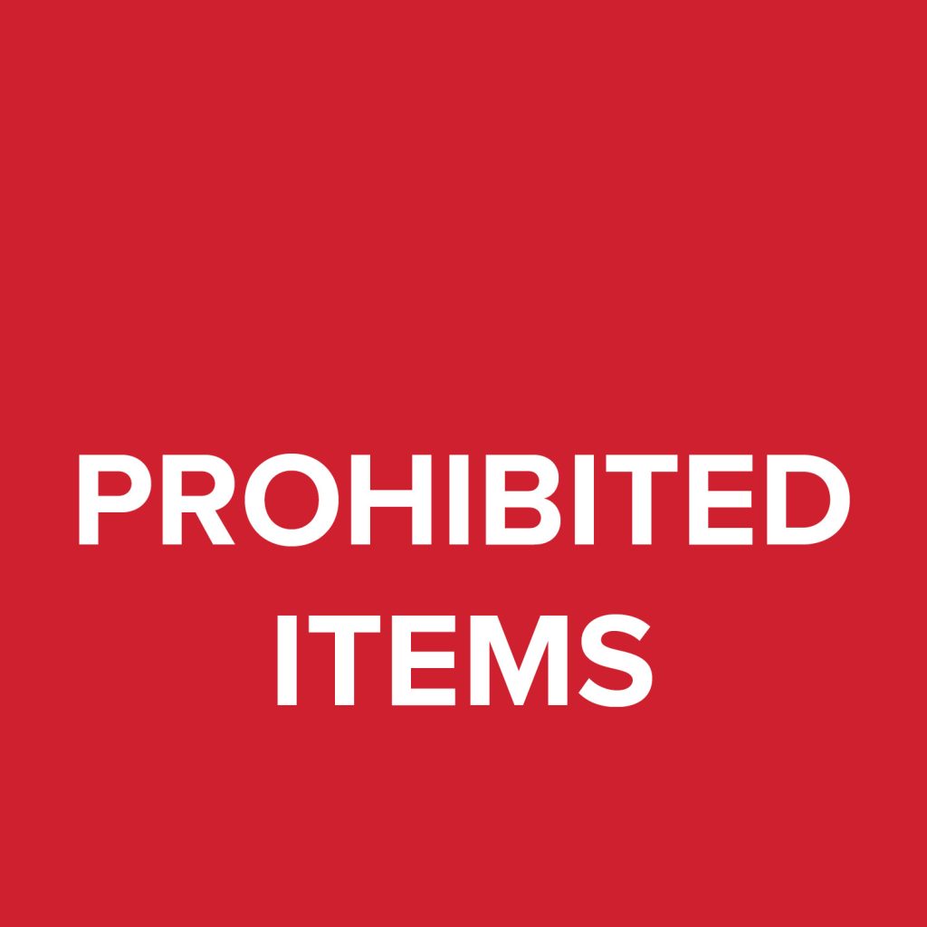 prohibited items